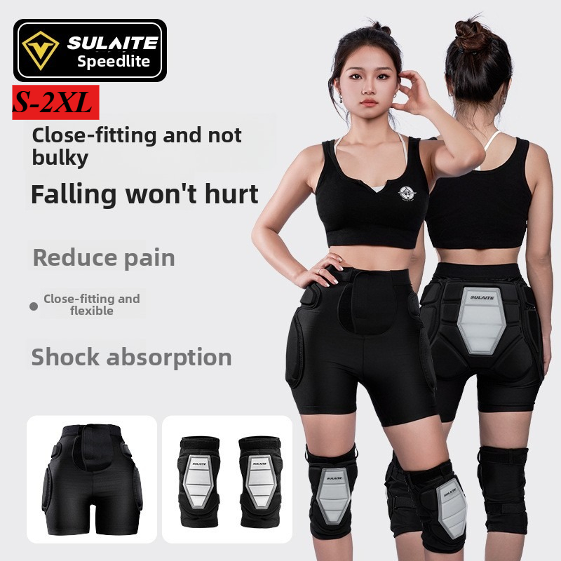 Cycling Gear Pants - อุปกรณ์ป้องกันสะโพกสำหรับมอเตอร์ไซค์ SULAITE สำหรับกิจกรรมกลางแจ้ง เช่น โรลเลอร์สเก็ต สกี