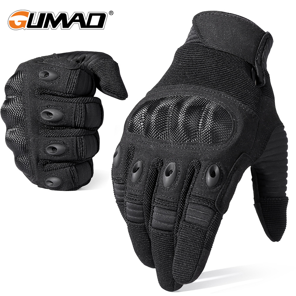 Cycling Gear Display - หน้าจอสัมผัสถุงมือยุทธวิธีขี่จักรยานกลางแจ้งกีฬาเดินป่าตั้งแคมป์ล่าสัตว์Airsoft COMBATจักรยานHard SHELL Anti-Skid Gear Men