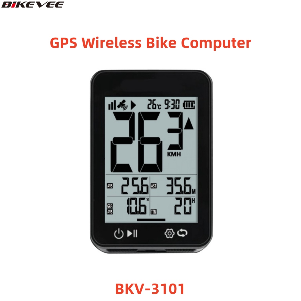 Cycling Gear Rack - ใหม่ไร้สายจักรยานคอมพิวเตอร์ USB-C ชาร์จกันน้ํา GPS Speedometer เครื่องวัดระยะทางจักรยานคอมพิวเตอร์