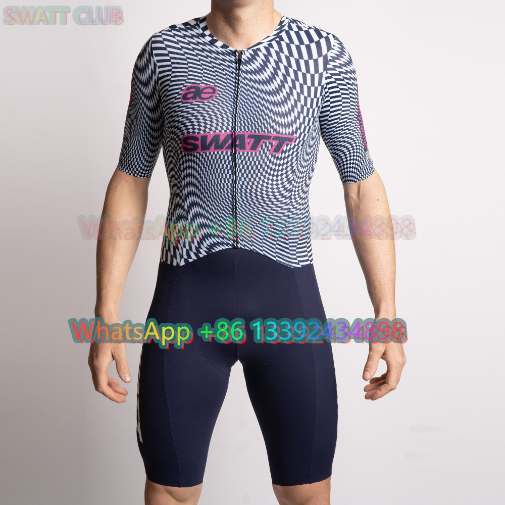 Cycling Gear Logo - SWATT CLUB บอดี้สูทสำหรับผู้ชาย, จั๊มสูทแห้งเร็วสำหรับปั่นจักรยานเสือภูเขาอุปกรณ์ปั่นจักรยานโมโนซิสโมโฮมเบรส