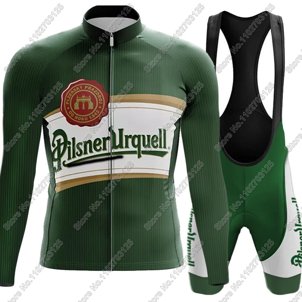 Cycling Gear Logo - 2025 เครื่องดื่มเบียร์ชุดขี่จักรยานJerseyฤดูร้อนภาษาเช็คคําแขนยาวเสื้อผ้าเสื้อแผนที่กางเกงกางเกงขาสั้นชุดจักรยานMTB Maillot