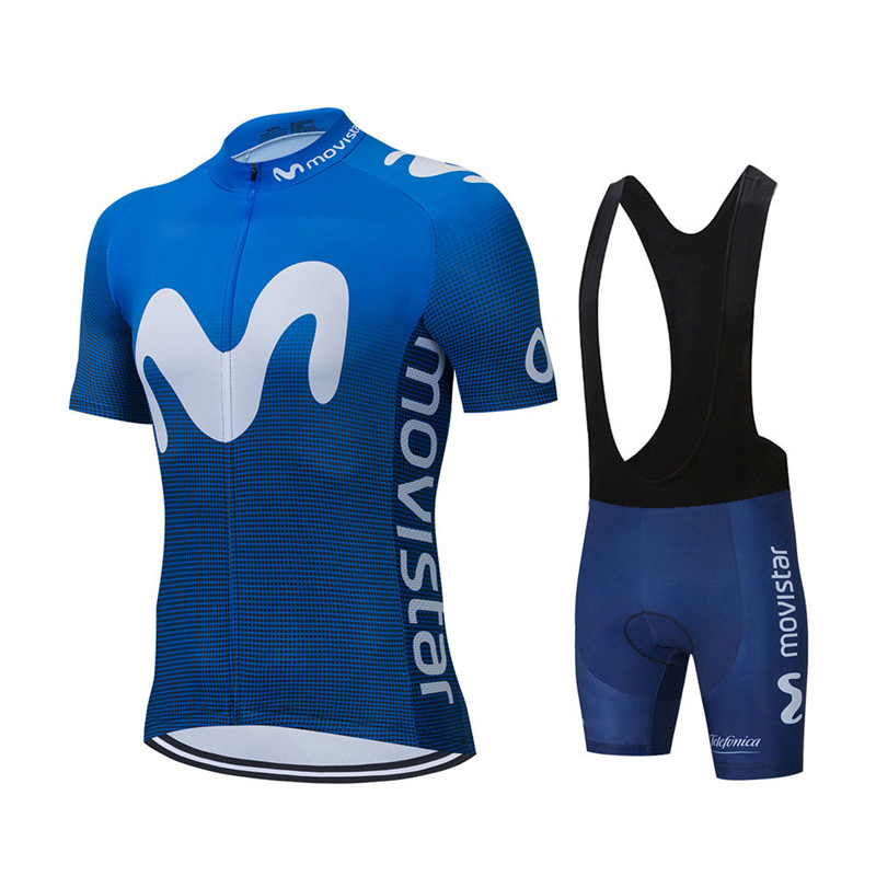 Cycling Gear Sale - ฤดูร้อนใหม่ Movistar ทีมชุดขี่จักรยาน JERSEY MTB Breathable