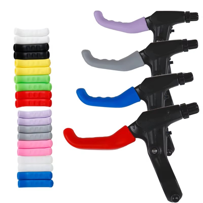 Junior Cycling Gear - 1-9 คู่จักรยานเบรคมือจับฝาครอบซิลิโคน MTB Grips Handlebar ป้องกัน
