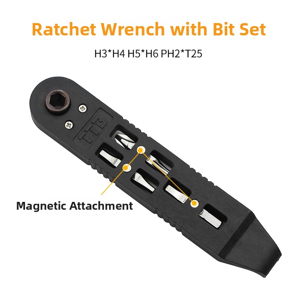 Bicycle Repair Kit - ชุดเครื่องมือซ่อมจักรยานแบบพกพา ทำจากเหล็กกล้าคาร์บอน พร้อมประแจวงล้อและคันงัดยาง สำหรับพกพาและใช้งานในกระเป๋าใต้อานแบบกะทัดรัด
