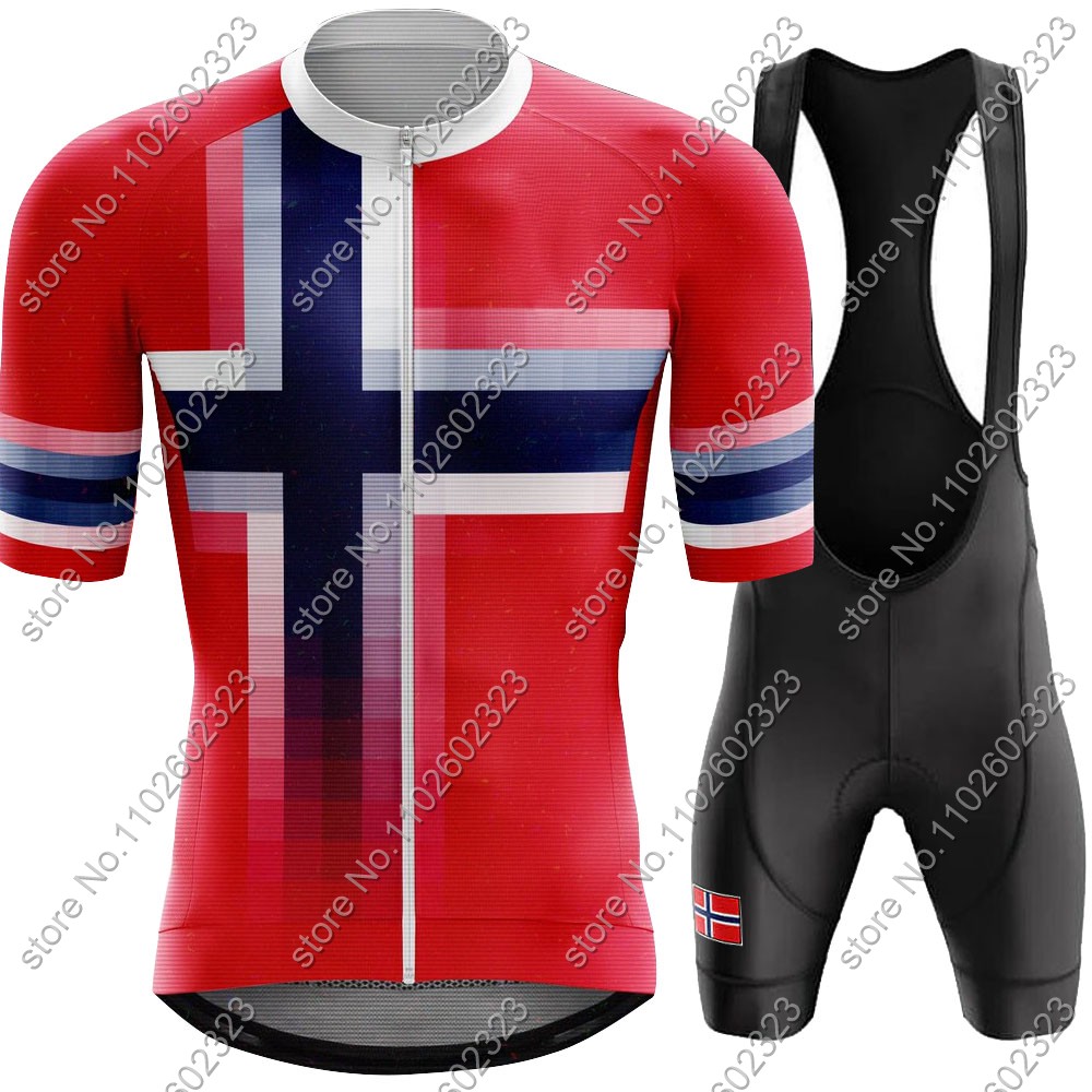 Cycling Gear Sale - 2024 Norway ชุดทีมชาติเสื้อเจอร์ซีย์นักปั่นเสื้อผ้าสำหรับปั่นจักรยานเสือภูเขาชุดปั่นจักรยานเสือภูเขากางเกงขาสั้น