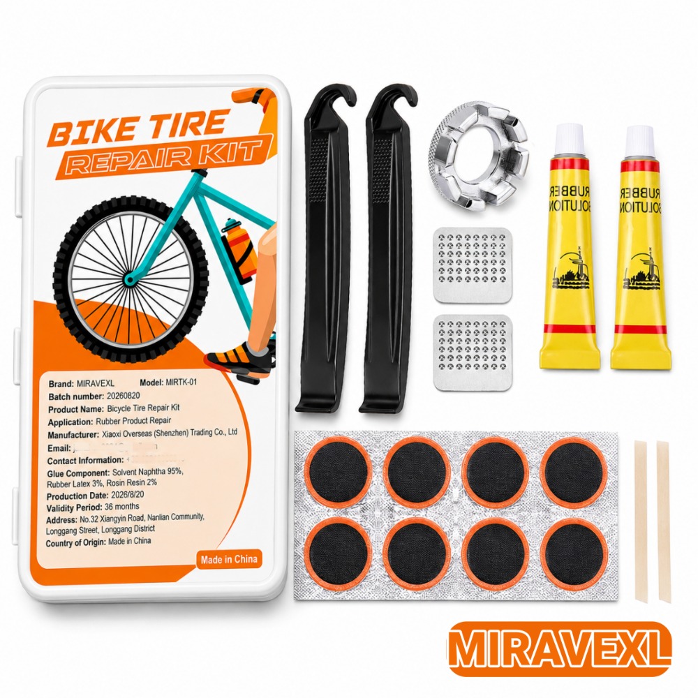 Bicycle Repair Kit - ชุดซ่อมยางจักรยาน, ชุดปะยางในจักรยาน, ตะไบโลหะและคันงัดยาง, ชุดปะยางสำหรับจักรยานเสือภูเขาและจักรยานเสือหมอบ