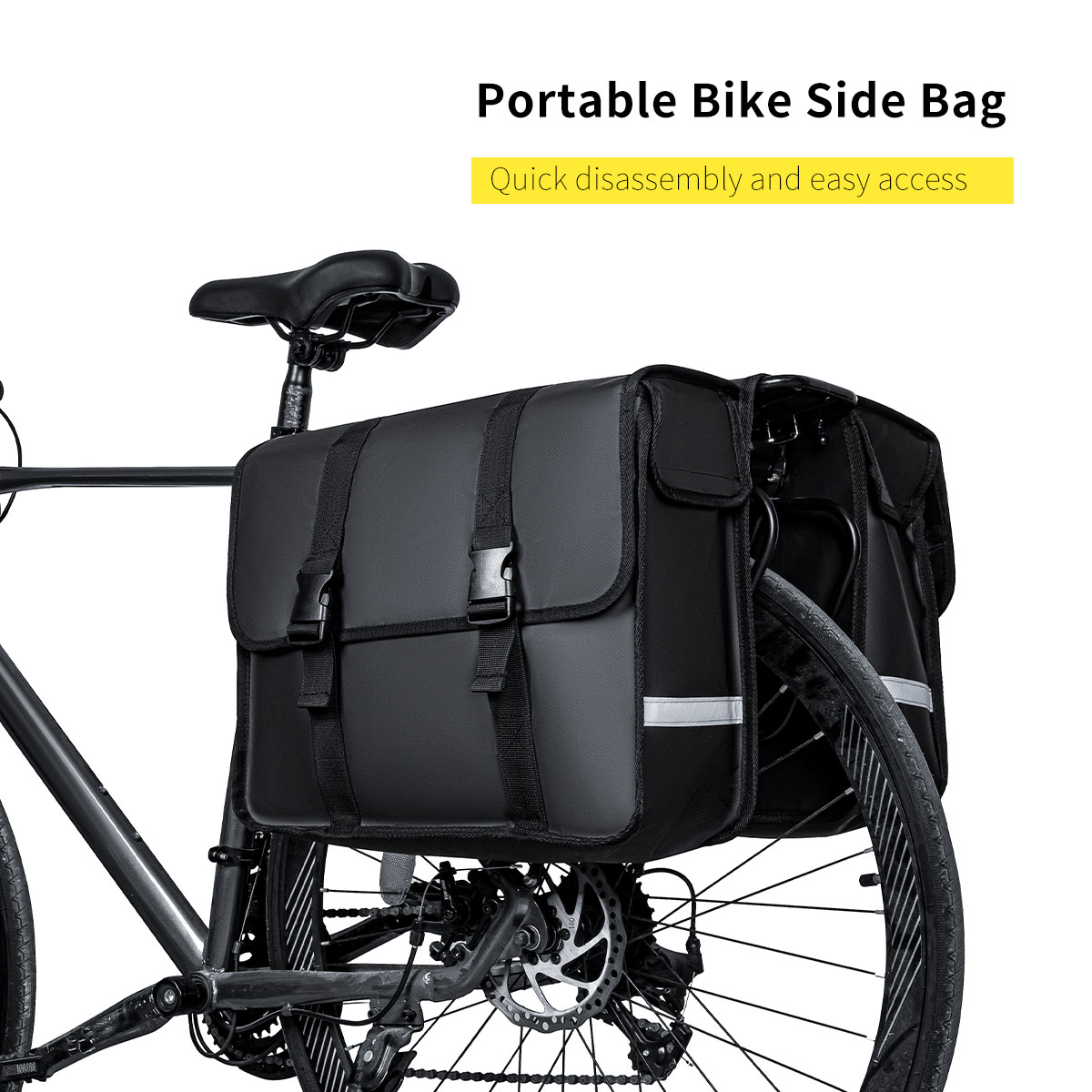 Cycling Gear Rack - กระเป๋าจักรยานแบบติดท้ายรถจักรยานเสือภูเขาขนาดใหญ่ กระเป๋าใส่สัมภาระท้ายรถ กระเป๋าติดเบาะหลัง กระเป๋าติดเฟรมจักรยาน