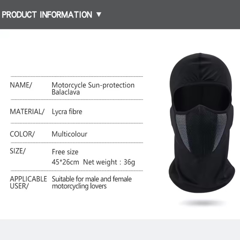 หน้ากากปิดหน้าแบบเต็มหน้า ป้อง - Cycling Face Mask บทวิจารณ์และราคา