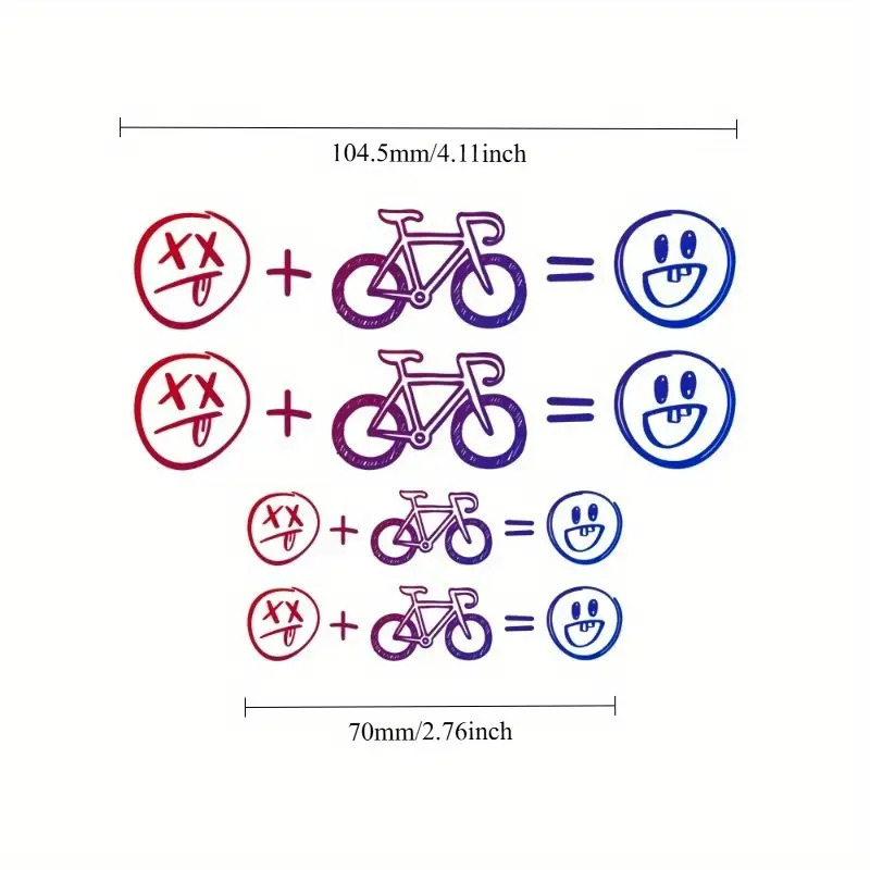 สติกเกอร์ติดจักรยานลายหน้ายิ้ม - Cycling Gear Sale บทวิจารณ์และราคา