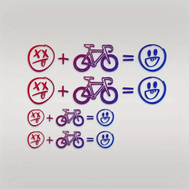 สติกเกอร์ติดจักรยานลายหน้ายิ้ม - Cycling Gear Sale บทวิจารณ์และราคา