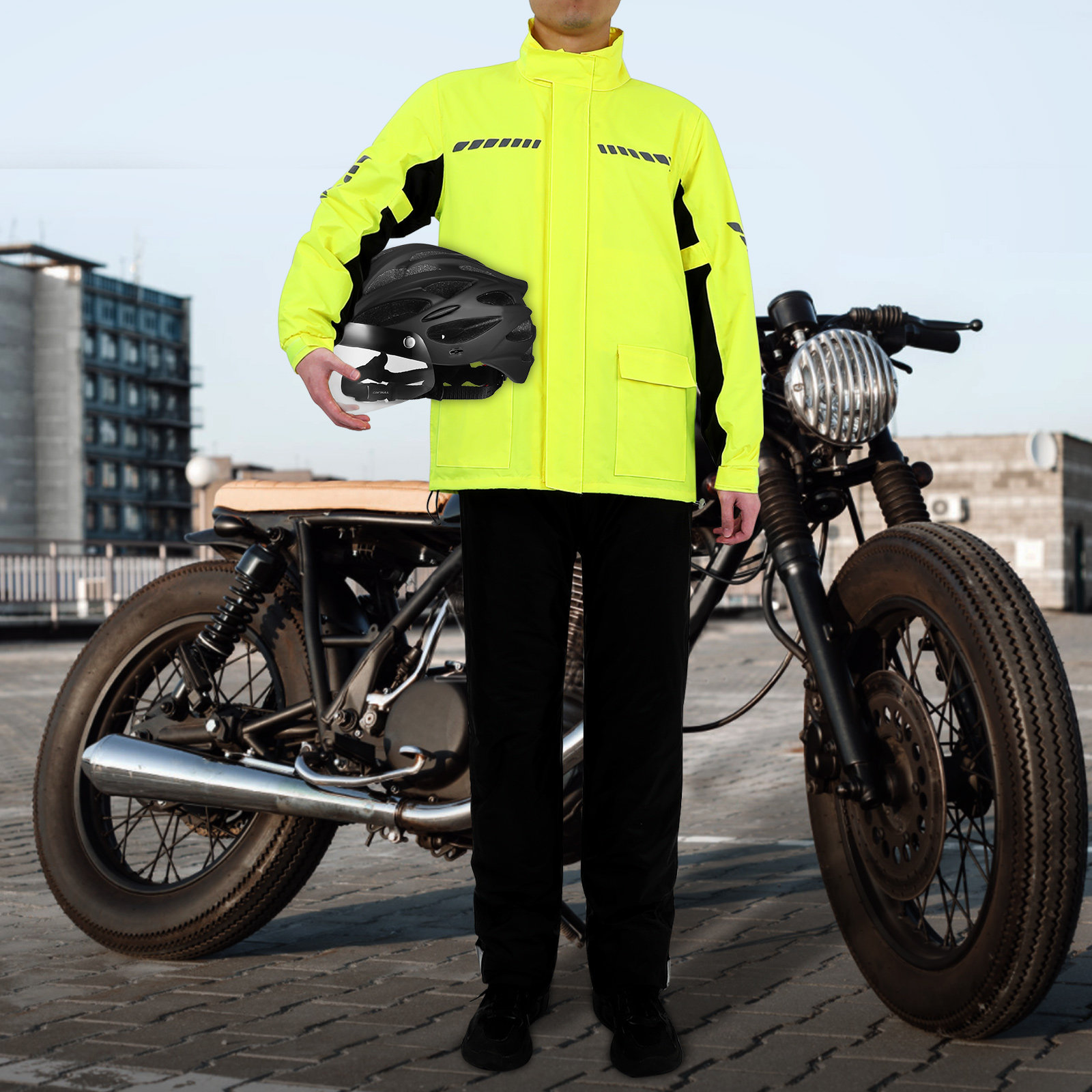 ชุดกันฝนสำหรับปั่นจักรยานกลางแ - Cycling Gear Pants บทวิจารณ์และราคา