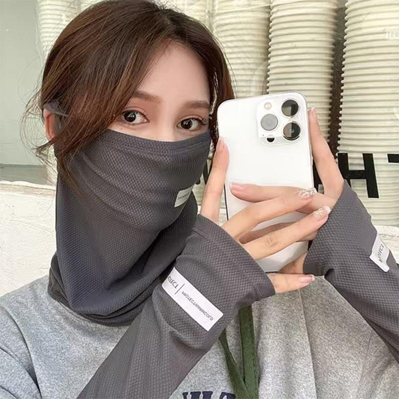 ชุดป้องกันแสงแดดไอซ์ซิลค์*หน้า - Cycling Face Mask บทวิจารณ์และราคา