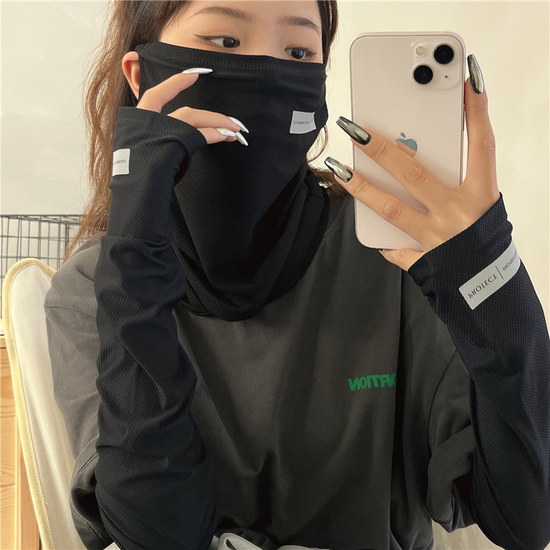 2 ชิ้นชุด Sun UV Protection แข - Cycling Face Mask บทวิจารณ์และราคา