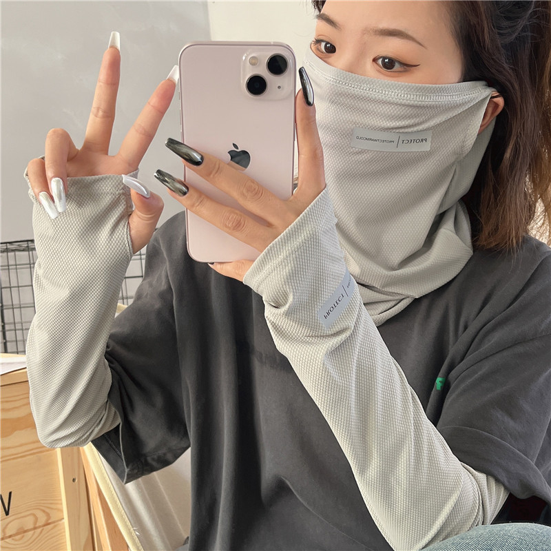 2 ชิ้นชุด Sun UV Protection แข - Cycling Face Mask บทวิจารณ์และราคา