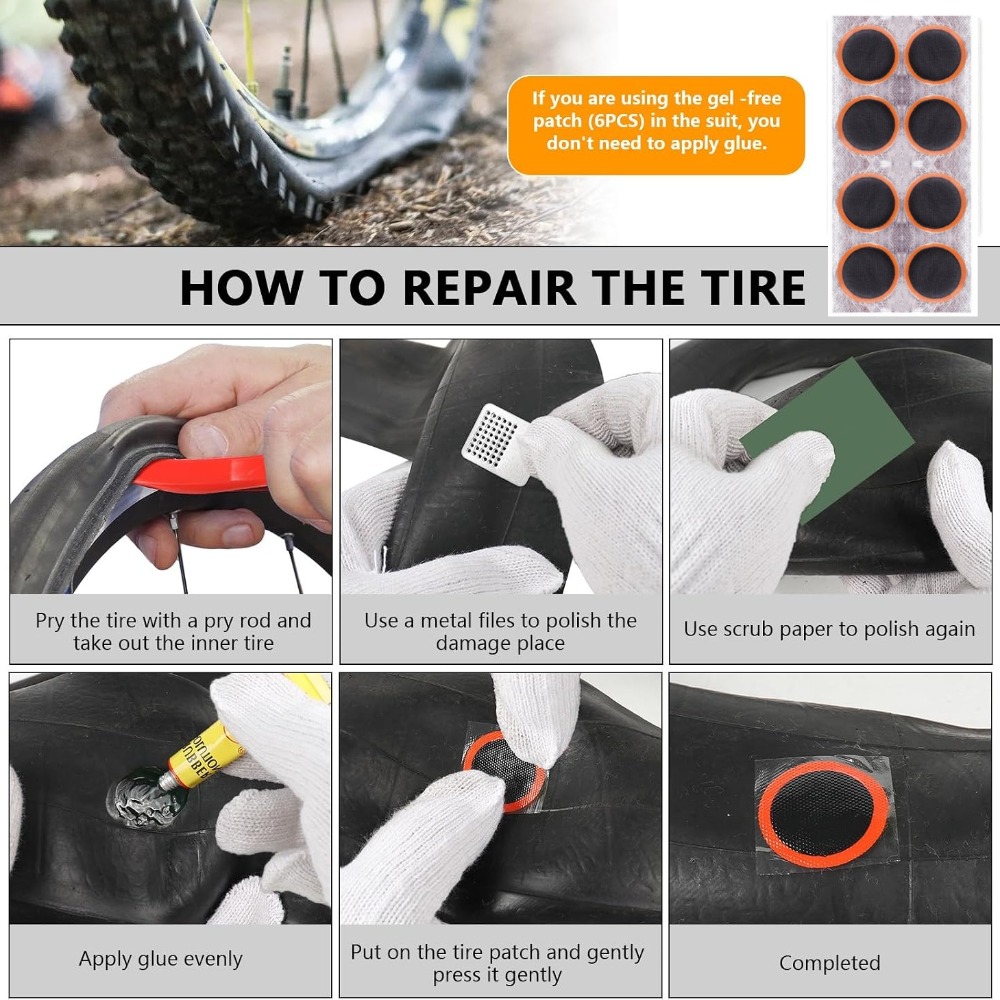ชุดซ่อมยางจักรยาน, ชุดปะยางในจ - Bicycle Repair Kit บทวิจารณ์และราคา
