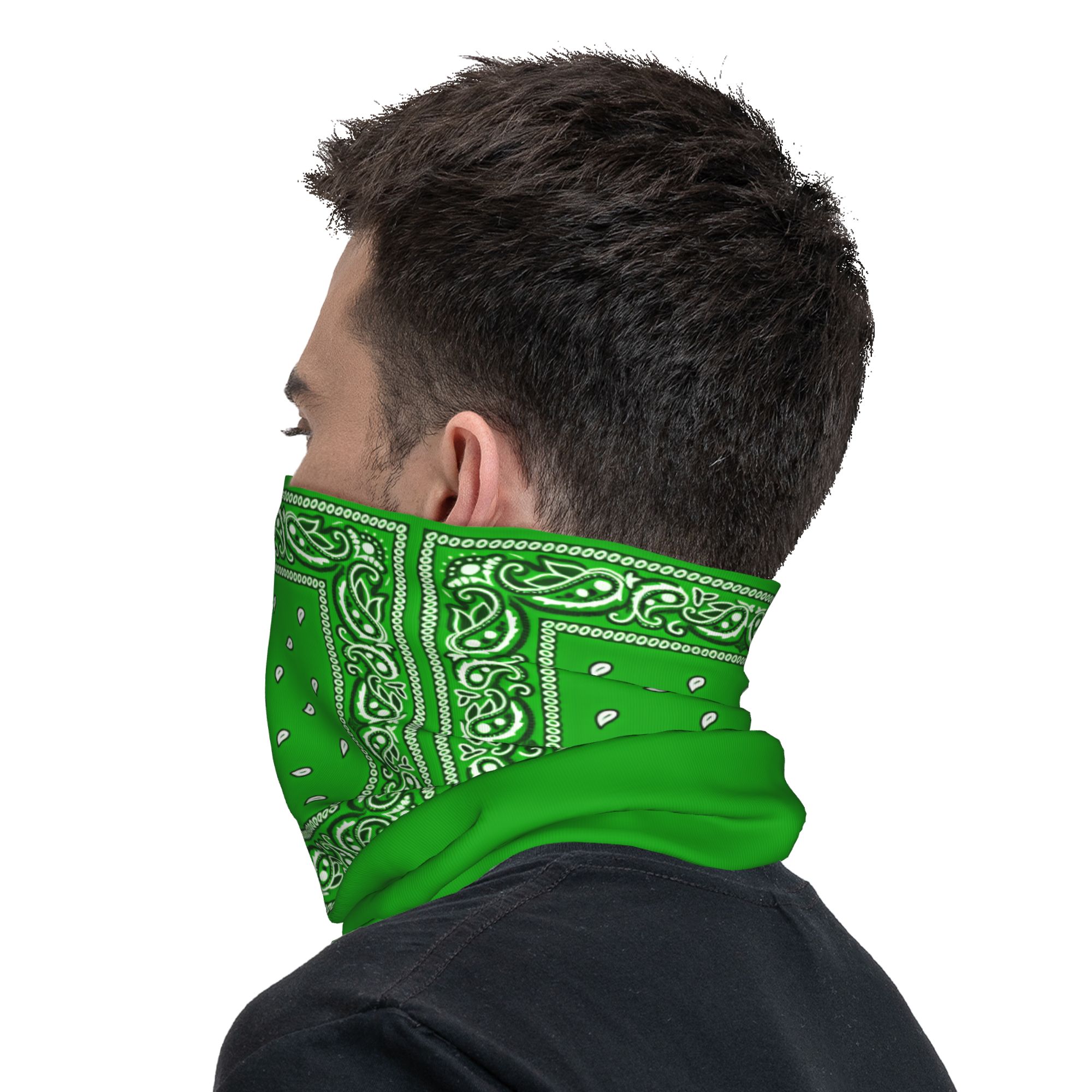 ผ้าพันคอสีเขียว  หน้ากากปิดหน้ - Cycling Face Mask บทวิจารณ์และราคา